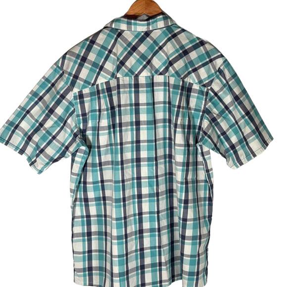 Simms Shirt Men's XXL Short Sleeve Wicking Blend Plaid UPF 30 Fishing Camping - Picture 3 of 8